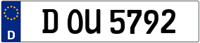 Trailer License Plate